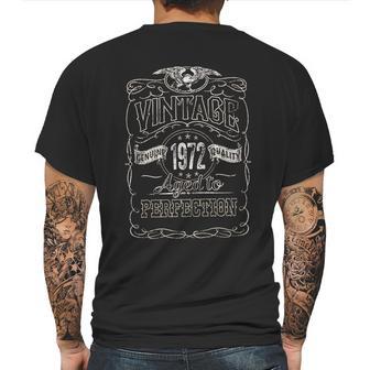 49Th Birthday Gift Vintage 1972 Aged To Perfection Mens Back Print T-shirt | Favorety