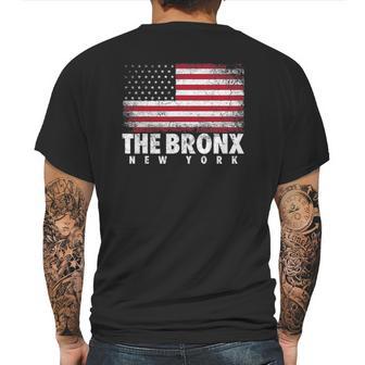 4Th Of July Gift The Bronx New York Ny American Flag Usa Mens Back Print T-shirt | Favorety DE