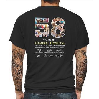 58 Years Of General Hospital 1963 2021 58 Seasons 14588 Episodes Signatures Mens Back Print T-shirt | Favorety AU