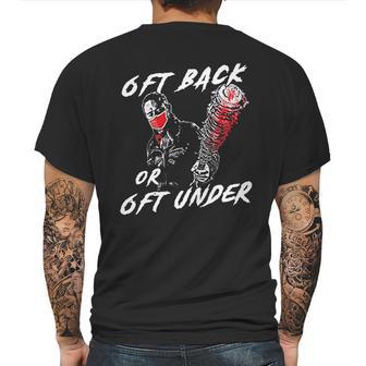 6 Feet Back Or 6 Feet Under Negan Mens Back Print T-shirt | Favorety AU