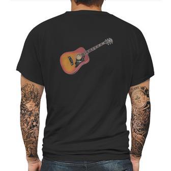 70S Gibson Dove T Shirt Mens Back Print T-shirt | Favorety