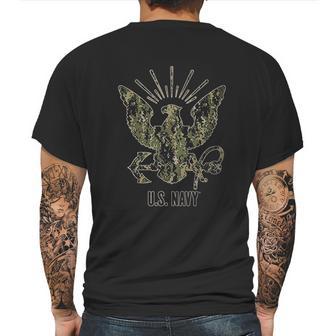 762 Design Usn Type3 Camouflage Eagle Heather Black Mens Back Print T-shirt | Favorety DE