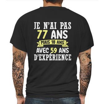 77 Years Birthday Gift For Humour Je Nai Pas 77 Gift Mens Back Print T-shirt | Favorety CA