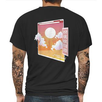 80S Retro Aesthetic Pastel Goth Kawaii Retro Art Mens Back Print T-shirt | Favorety
