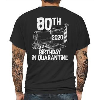 80Th Birthday In Quarantine Toilet Paper Party Mens Back Print T-shirt | Favorety