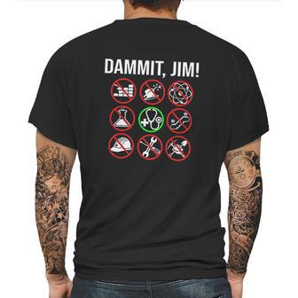 89Ward Dammit Jim Mens Back Print T-shirt | Favorety UK