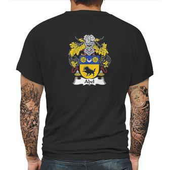 Abel Coat Of Arms Family Crest Mens Back Print T-shirt | Favorety DE