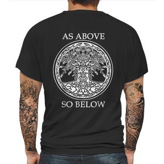 As Above So Below Mens Back Print T-shirt | Favorety AU