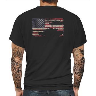 Abrams Battle Tank Usa Flag Gift Mens Back Print T-shirt | Favorety AU