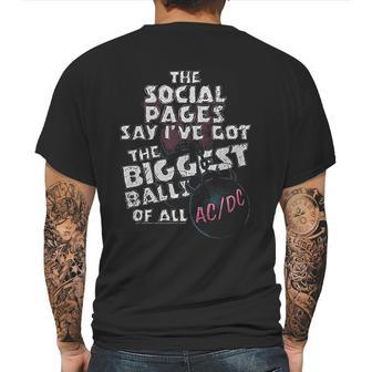 Ac Dc Big Balls Mens Back Print T-shirt | Favorety UK