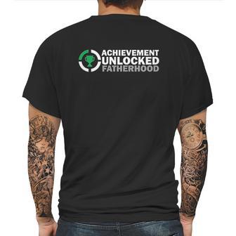 Achievement Unlocked Fatherhood And New Character Created Mens Back Print T-shirt | Favorety