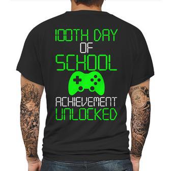 Achievement Unlocked Funny 100Th Day Of School Mens Back Print T-shirt | Favorety