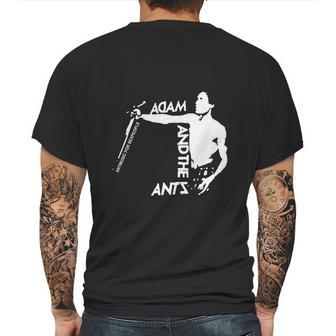 Adam And The Ants Mono Art Mens Back Print T-shirt | Favorety DE