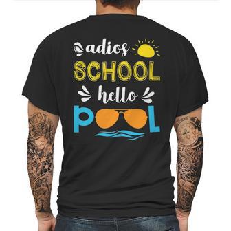 Adios School Hello Pool Mens Back Print T-shirt | Favorety AU