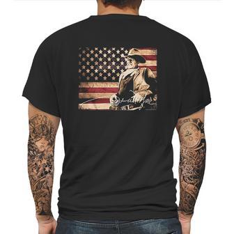 Ae Designs John Wayne Tin Sign Mens Back Print T-shirt | Favorety