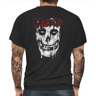 Ae Designs Misfits Splatter Skull Mens Back Print T-shirt | Favorety