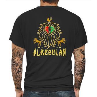 African Lion Rbg Ankh Mens Back Print T-shirt | Favorety CA