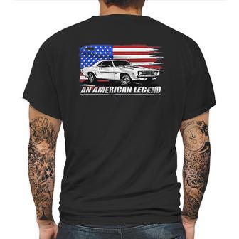 Aggressive Thread 1969 Camaro American Flag Mens Back Print T-shirt | Favorety AU