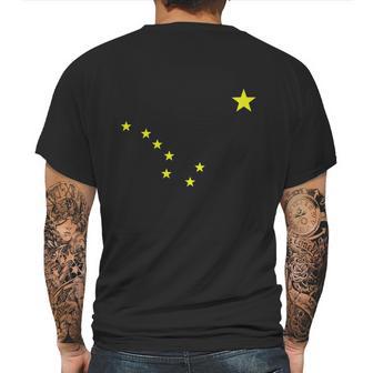 Alaska T-Shirt State Flag Astrology Big Dipper Polaris Tee Mens Back Print T-shirt | Favorety