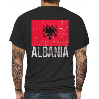 Albania Flag Albanians Soccer Football Team Mens Back Print T-shirt | Favorety