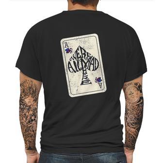 Alice In Wonderland We Are All Mad Here Ace Of Spades Mens Back Print T-shirt | Favorety AU