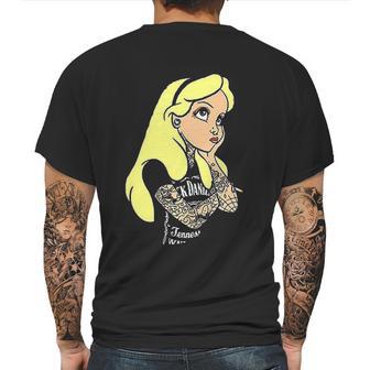 Alice In Wonderland Punk Tatto Mens Back Print T-shirt | Favorety UK