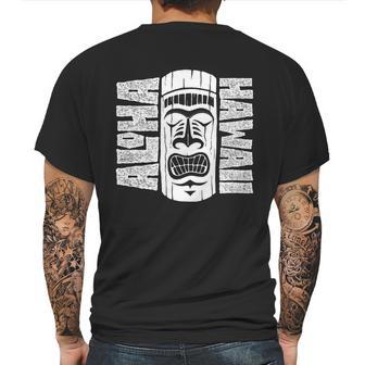 Aloha Hawaii Tiki Statue Mens Back Print T-shirt | Favorety UK