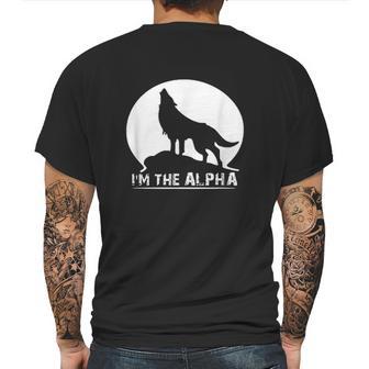 Im The Alpha Wolf Dog Mens Back Print T-shirt | Favorety CA