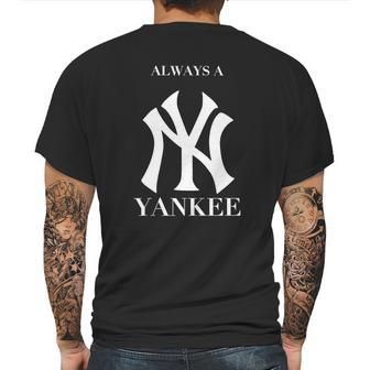 Alway A Yankee Mens Back Print T-shirt | Favorety