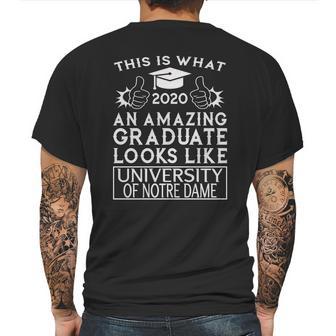 This Is What An Amazing University Of Notre Dame Graduate Looks Like 2020 Funny Graduation Mens Back Print T-shirt | Favorety CA