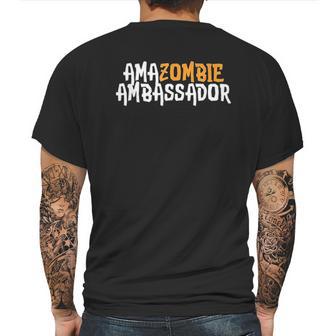 Amazombie Ambassador Employee Warehouse Coworker Swag Gift Mens Back Print T-shirt | Favorety AU