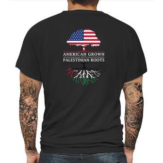 American Grown With Palestinian Roots Palestine Mens Back Print T-shirt | Favorety DE