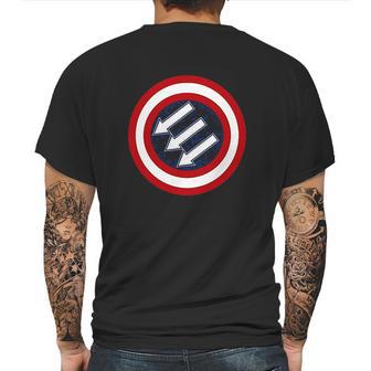 American Iron Front Retro Vintage Symbol Usa Flag Mens Back Print T-shirt | Favorety UK