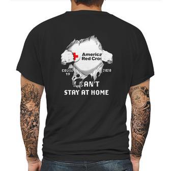 American Red Cross Insides Covid-19 2020 I Can’T Stay At Home Shirtc Mens Back Print T-shirt | Favorety UK