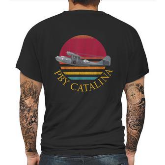 American Ww2 Planes Pby Catalina Flying Boat Seaplane Mens Back Print T-shirt | Favorety UK