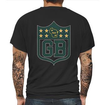 Americas Finest Apparel Green Bay Shield Mens Back Print T-shirt | Favorety DE