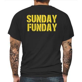 Americas Finest Apparel Green Bay Sunday Funday Mens Back Print T-shirt | Favorety