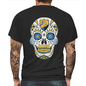 Americas Finest Los Angeles Sugar Skull Mens Back Print T-shirt | Favorety