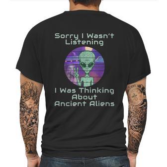 Ancient Aliens Theorists Astronaut Ufo Conspiracy Theory Mens Back Print T-shirt | Favorety CA