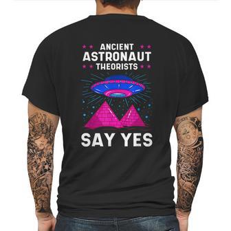 Ancient Astronaut Theorist Say Yes Alien Egyptian Pyramid Mens Back Print T-shirt | Favorety CA