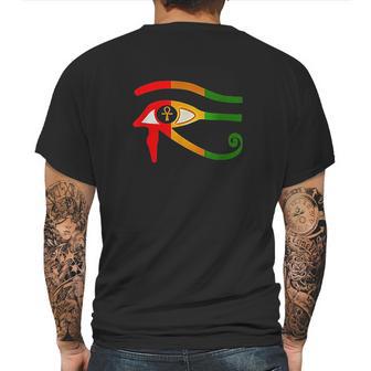 Ancient Egyptian Eye Of Horus Mens Back Print T-shirt | Favorety CA