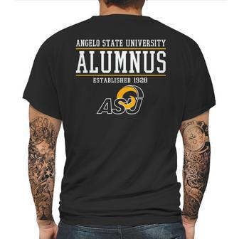 Angelo State University Alumnus Mens Back Print T-shirt | Favorety