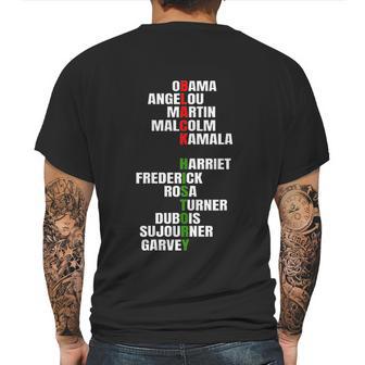 Angelou Inspirational Black History Month Gift African Mens Back Print T-shirt | Favorety CA