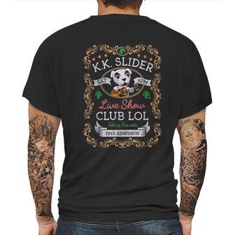 Animal Crossing Kk Slider Live Show Poster Graphic Mens Back Print T-shirt | Favorety DE