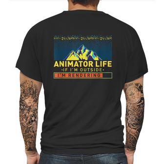 Animator Life Animation Visual Artist Rendering Graphic Art Mens Back Print T-shirt | Favorety CA