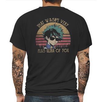 Anime Izuku Midoriya That Wasnt Very Plus Ultra Of You My Hero Academia Mens Back Print T-shirt | Favorety AU