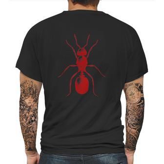 Ant In Red Retro Vintage Drawing Mens Back Print T-shirt | Favorety CA