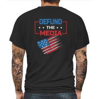 Anti Fake News Defund The Media Mens Back Print T-shirt | Favorety DE