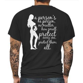 Antiabortion Prolife A Persons A Person Mens Back Print T-shirt | Favorety DE