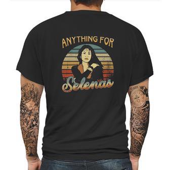 Anything For Selenas Vintage Mens Back Print T-shirt | Favorety CA